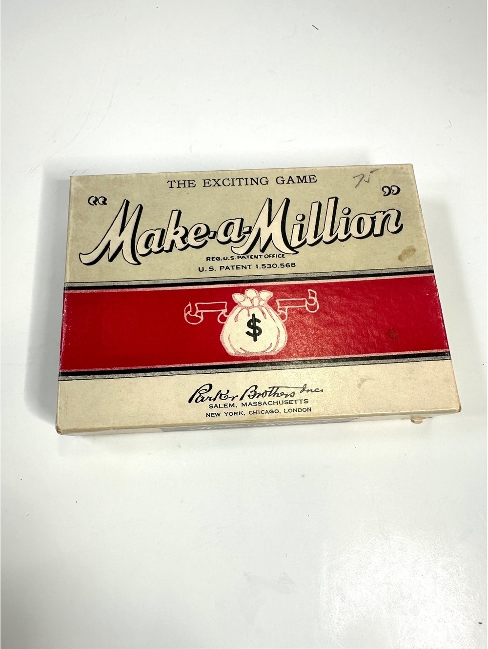 Vintage Make-A-Million Parker Brothers Card Game 1930s No Missing Cards Complete